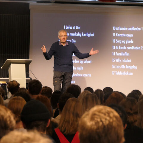 Nils Malmros holder foredrag