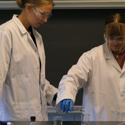 Elever laver nylon i kemi